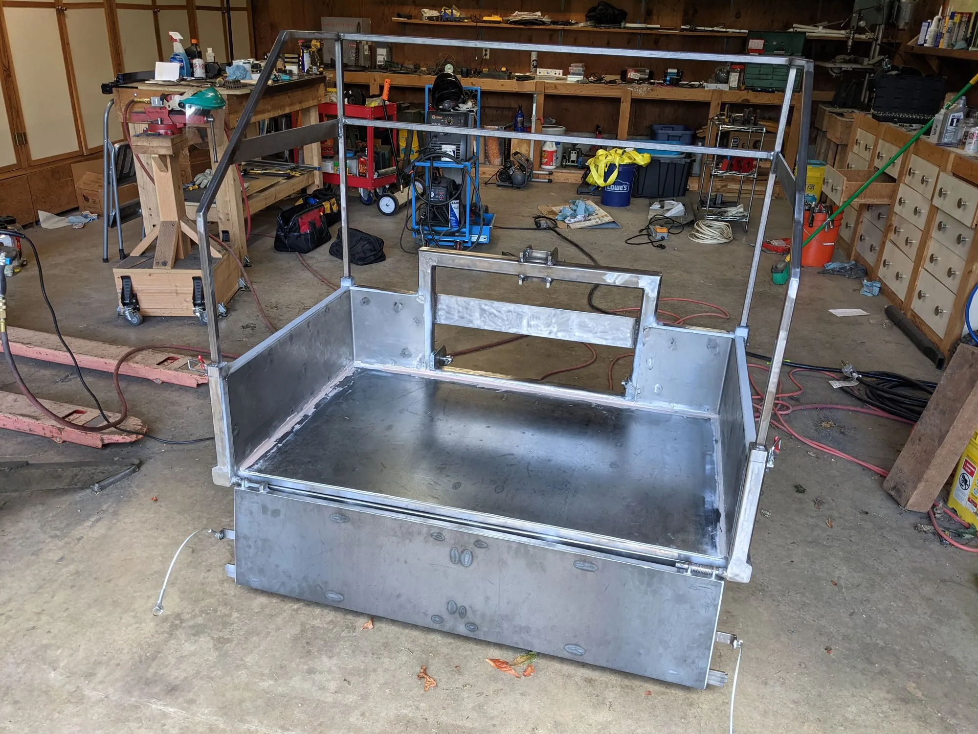 The carry-all box with its swing-down tailgate